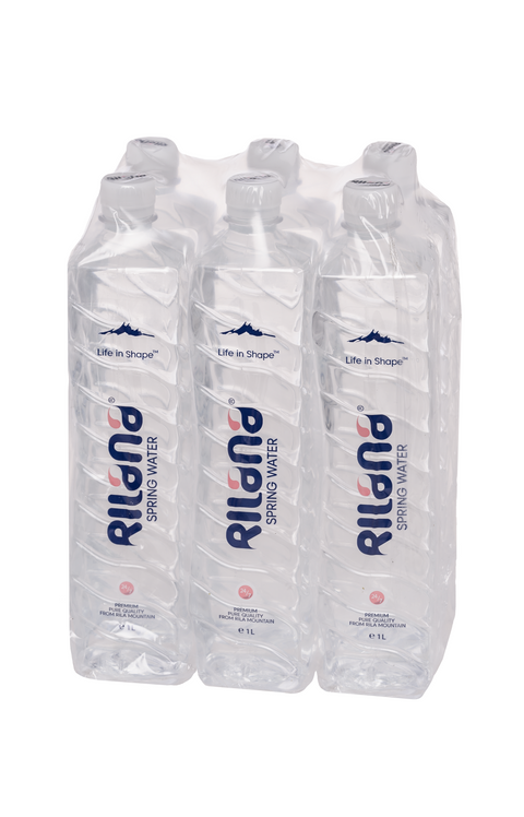 RILANA Изворна Вода квадратна бутилка от 1л. – 6 бр. в стек